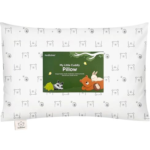 Toddler Pillow with Pillowcase - 13x18 My Little Cuddly Pillow, Viscose Derived From Bamboo Nursery Toddler Pillows for Sleeping,Kids Pillow,Small Travel Pillows,Mini Toddler Bed Pillow (Elly) in Saudi Arabia