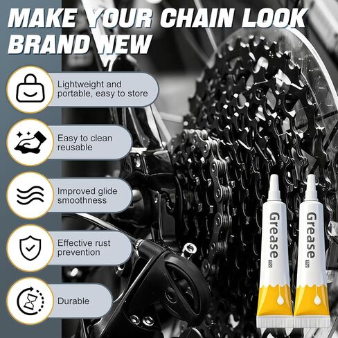 Gear Floss, Gears Floss 3D Printer, Motorcycle Chain Cleaning Kit with Lubricating Cream, Extended Service Life, Suitable for Bicycle Gear Shifting Pulleys and 3D Printer Lead Screws, etc in Kuwait