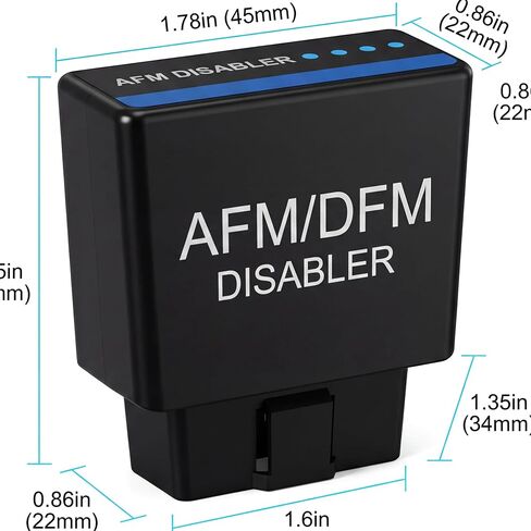 AFM/DFM Disabler Device, Matte Black with Blue Stripe, compatible with GM V6 & V8 Chevy GMC Cadillac Buick 5.3L 6.2L 4.3L 3.6L in Kuwait