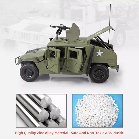 1/18 مقياس Hmmwv ساحة المعركة نموذج مركبة مقاتلة نموذج عسكري ديكاست نموذج دبابة للتجميع in Kuwait