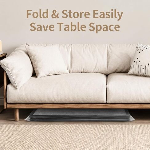Puzzle Board with 4 Sorting Trays & Protective Cover, Portable Foldable Felt Puzzle Playing Surface for 1000-Piece Puzzles Lightweight Storage & Game Night Organizer in Kuwait