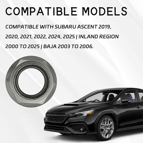 Transmission Axle Nuts for Front & Rear CV Axle Nut for 2000-2025 Subaru Forester WRX STI Impreza Crosstrek Outback BRZ Legacy Ascent Baja Tribeca Spindle Lock Lug Nut Kit Replace OE# 902170049 in Kuwait