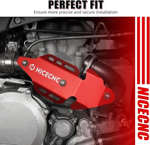 NICECNC Heat Shield Guard Protector Compatible with Yamaha YFZ450R 2009 2010 2011 2012 2013 2014 2015-2023, YFZ450RSE 2018 2019 2020 2021 2022 2023, YFZ450X 2010 2011 Red in Kuwait