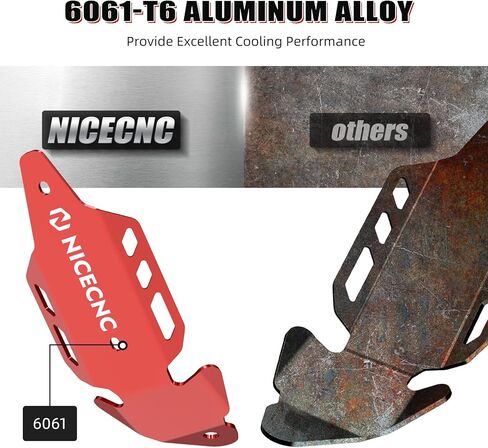 NICECNC Heat Shield Guard Protector Compatible with Yamaha YFZ450R 2009 2010 2011 2012 2013 2014 2015-2023, YFZ450RSE 2018 2019 2020 2021 2022 2023, YFZ450X 2010 2011 Red in Kuwait