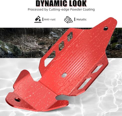NICECNC Heat Shield Guard Protector Compatible with Yamaha YFZ450R 2009 2010 2011 2012 2013 2014 2015-2023, YFZ450RSE 2018 2019 2020 2021 2022 2023, YFZ450X 2010 2011 Red in Kuwait