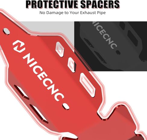 NICECNC Heat Shield Guard Protector Compatible with Yamaha YFZ450R 2009 2010 2011 2012 2013 2014 2015-2023, YFZ450RSE 2018 2019 2020 2021 2022 2023, YFZ450X 2010 2011 Red in Kuwait