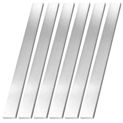 6 Pieces 1/8" (3mm) x 1" (25mm) Square Aluminum Flat Bar 12" Long Length 6061 Aluminum Flat Plate General Purpose Plate, T6511 Solid New Mill Stock in Kuwait