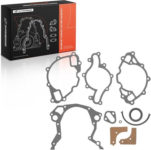 A-Premium Engine Timing Cover Gasket Set Compatible with Ford & Lincoln & Mercury & Laforza & De Tomaso - Explorer, F-100, F-150, F-250 HD, F-350, Mustang, E-100 E-150 E-250 E-350 Econoline Club Wagon in Kuwait