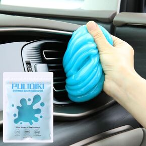 PULIDIKI Car Cleaning Gel Clean Putty, Universal Car Interior Cleaner Slime, Perfect Cleaning Kit Supplies, Auto Detailing Tools Accessories, Dust Remover Gifts for Men Women Blue (70g) in Saudi Arabia