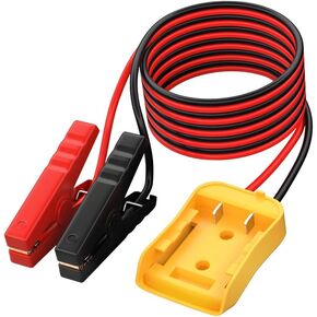 كابلات توصيل السيارة بطول 2 قدم 8AWG مع محول، كابلات تعزيز طاقة السيارة المحمولة، بادئ تشغيل بطارية السيارة لبدء القفز باستخدام الأداة، متوافقة مع بطارية 20 فولت in Kuwait
