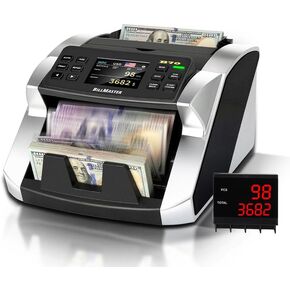 جهاز عد النقود بفئات مختلطة BillMaster B70 - مستشعر صور بتقنية الاتصال من فئة البنك CIS/UV/MG/IR/DD كاشف مزيف - شاشة تعمل باللمس - متوافق مع الطابعة - عداد نقدي للأعمال - فريق الخدمة الأمريكي in Kuwait