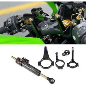 ل ZX-4R ZX-4RR ZX-25R zx4r zx4rr zx25r 2025 2024 2023 اكسسوارات جديدة التيتانيوم حاكم دراجة نارية التوجيه المثبط عازلة امتصاص الصدمات امتصاص الصدمات استقرار (أ) in Kuwait