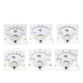 85C1-mA تيار مستمر أمبير متر التناظرية متر لوحة قياس المدى 1mA 2mA 10mA 20mA 50mA 100mA(5MA) in Kuwait
