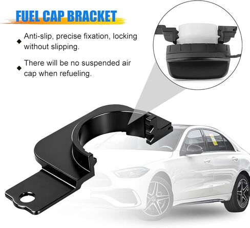 Car Gas Cap Holder, Wear-Resistant Vehicle Fuel Tank Cap Holder Hook Bracket Replacement, Durable Automotive Exterior Gas Cover Accessories, Compatible with T-acoma in Kuwait