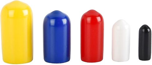 JEGS Vinyl Vacuum Cap Kit | 50 Pieces | Made In USA | Includes (10) 3/8", (10) 3/16", (10) 1/4", (10) 5/16", And (10) 1/8" in Kuwait
