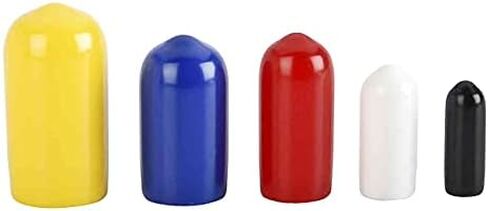 JEGS Vinyl Vacuum Cap Kit | 50 Pieces | Made In USA | Includes (10) 3/8", (10) 3/16", (10) 1/4", (10) 5/16", And (10) 1/8" in Kuwait
