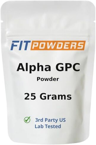Alpha-GPC Powder 125 Grams, Non-GMO Alpha GPC Supplement Choline Powder, Vegan, Third Party Tested, Pre-Workout, Memory and Focus, with Scoop in Saudi Arabia