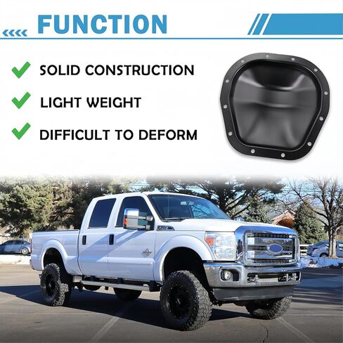 697-704 غطاء تفاضلي خلفي مع حشية يناسب Ford F-150، F-150 Heritage؛ F-250، F-350، F-250/F-350 Super Duty؛ E-350 Super Duty/Excursion Club Wagon/Excursion يناسب Lincoln Mark LT in Kuwait