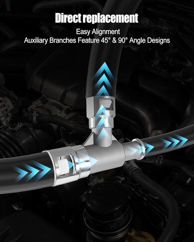 قطعتان من موصل خرطوم سخان HVAC من الألومنيوم، 800-413HP و800-414HP خرطوم مدخل السخان مناسب لسيارة شيفروليه سيلفرادو جي إم سي سييرا يوكون 2007-2014، موصل خرطوم سخان معدني استبدال 15055342 15055343 in Kuwait