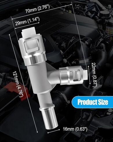 قطعتان من موصل خرطوم سخان HVAC من الألومنيوم، 800-413HP و800-414HP خرطوم مدخل السخان مناسب لسيارة شيفروليه سيلفرادو جي إم سي سييرا يوكون 2007-2014، موصل خرطوم سخان معدني استبدال 15055342 15055343 in Kuwait