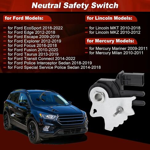 Neutral Safety Position Switch for Ford Escape Explorer Fusion Focus EcoSport Edge Transit Connect Taurus for Lincoln MKZ MKT for Mercury Mariner GN1Z-7H557-B/9L8Z-7H557-A in Kuwait