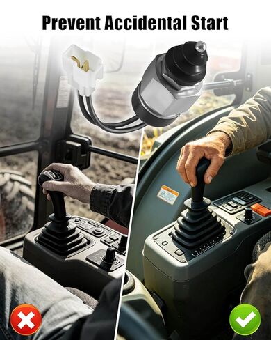 مفتاح أمان محايد 2 دبوس متوافق مع Kubota Tractor B7100 B6100 B6000 M4950 M5950 M6950 M6970 L185 L235 L245 Excavator KH-151 KH-170L KH-191 KH-28L محمل العجلات R400(B) استبدال 37150-32240 in Kuwait