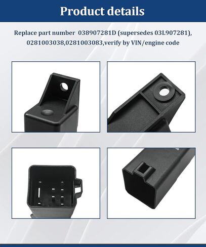 0281003038 مرحل مرحل مناسب لسيارة Audi A3 TDI 2010-2013,2010-2014 Volkswagen Golf TDI,2009-2014 Jetta TDI, استبدال 038907281D, 03L907281 in Kuwait