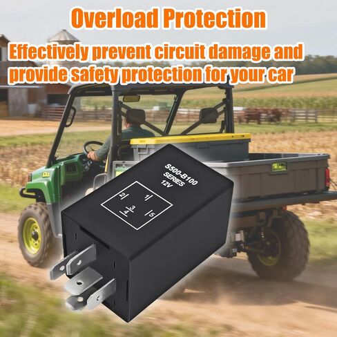 AM138537 AM100819 S500-B100 Glow Plug Relay (عبوة من 2) - متوافق مع John Deere Gator 4X2 4X4، XUV، جرار مدمج 655 755 855 856، جزازات سلسلة F in Kuwait