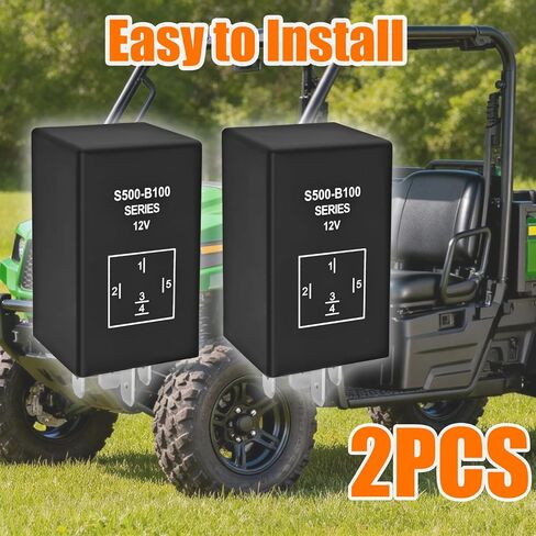 AM138537 AM100819 S500-B100 Glow Plug Relay (عبوة من 2) - متوافق مع John Deere Gator 4X2 4X4، XUV، جرار مدمج 655 755 855 856، جزازات سلسلة F in Kuwait