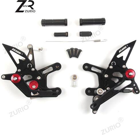 مجموعات خلفية قابلة للتعديل V2.0 لـ Kawasaki Ninja ZX10R ZX1000 2024-2025 ABS تتضمن أجزاء ملحقات الدراجة النارية باللون الأسود in Kuwait