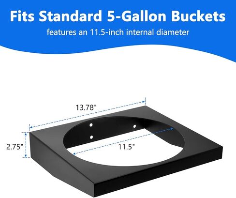 SPARKWHIZ 5 Gallon Bucket Bracket for Race Trailer, Garage, Shop, Enclosed Trailer, Toy Hauler, 11.5" ID in Kuwait