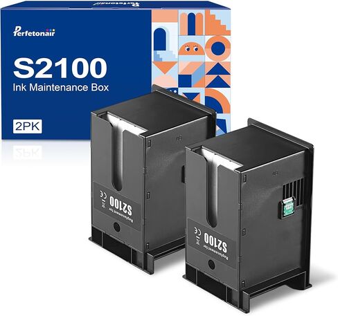 صندوق الصيانة S2100 EWMB3 لـ SC-F500 SC-F530 SC-T2100 SC-T3100N SC-T5100N SC-F570 T2170 T3130 T3170 T5170 SC-F550 SC-T2150 SC-T3150 SC-T3150N SC-T5150 SC-T5150N الطابعات (عبوتان) in Kuwait