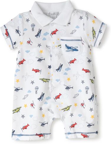 Kissy Kissy - Aviators Print Short Playsuit with Collar in Saudi Arabia
