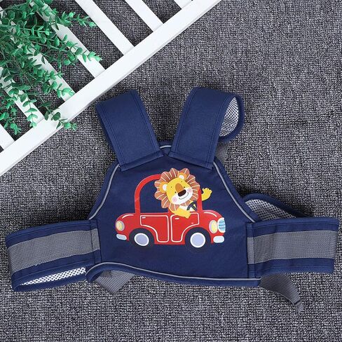 ciciglow Motorbike Safety Harness Adjustable Secure Belt for Children Riding Bike Electric Car for 1-10 Years Old Dark Blue Oxford Cloth ((Little Lion) deep sea Blue) in Kuwait