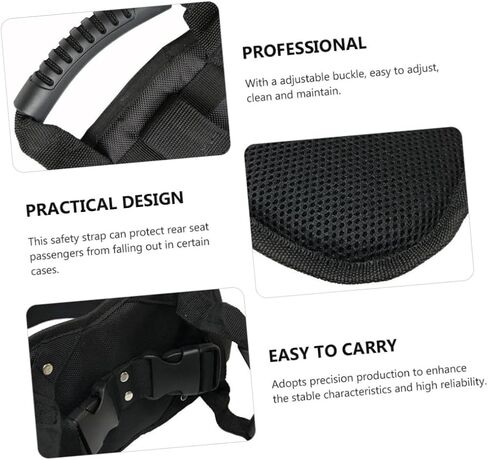 VALICLUD Motorcycle Rear Grab Handle with Waist Belt Security Strap for ATV Snowmobile and Boat Rear Protection in Kuwait