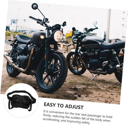 VALICLUD Motorcycle Rear Grab Handle with Waist Belt Security Strap for ATV Snowmobile and Boat Rear Protection in Kuwait