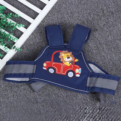 ciciglow Motorbike Safety Harness Adjustable Secure Belt for Children Riding Bike Electric Car for 1-10 Years Old Dark Blue Oxford Cloth ((Little Lion) deep sea Blue) in Kuwait