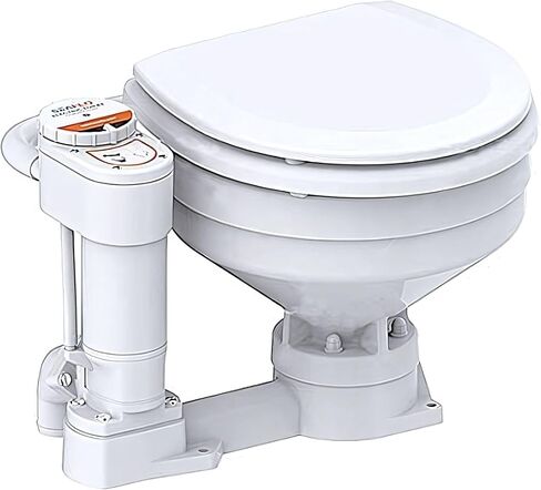 SEAFLO 12V Electric Twist Flush Marine Toilet Boating Head in Kuwait
