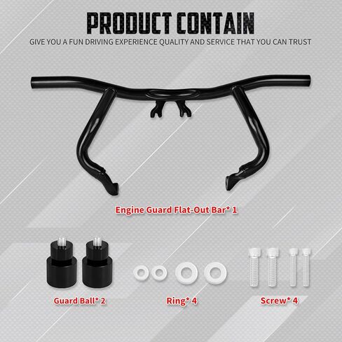 Motorcycle Engine Guard Flat-Out Bar Support Bumper Fit for Harley Touring Road King Electra Glide Ultra Limited FLHT FLHXSE 2014-2025 in Kuwait
