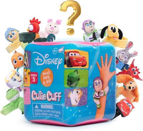 الإصدار الخامس من Disney Cutie Cuffs - سوار من القطيفة الغامضة - 12 شخصية للجمع، مع Lightning McQueen وNemo وBuzz Lightyear وPluto in Kuwait