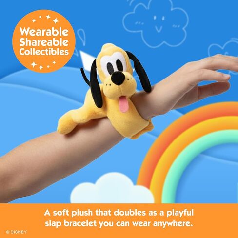 الإصدار الخامس من Disney Cutie Cuffs - سوار من القطيفة الغامضة - 12 شخصية للجمع، مع Lightning McQueen وNemo وBuzz Lightyear وPluto in Kuwait