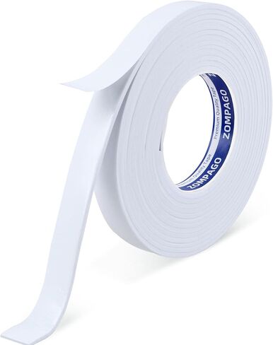 Single Sided Foam Tape - Weather Stripping for Door Window,Self-Adhesive EVA Weatherstrip Tape-Soundproof & Waterproof Insulation Strip,Door Sealers for Door Frame,2 Roll,1.57inx 16.4FT,White in Saudi Arabia