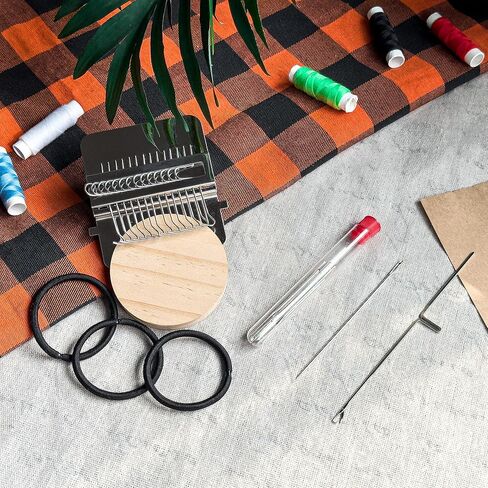 مجموعة Knit Patch PatchMaker 2.0، نول الرتق للإصلاح المرئي، نول صانع التصحيح لإصلاح الملابس والجوارب والجينز، مجموعة رقعة متماسكة من نوع Speedweve أداة نسج DIY in Kuwait