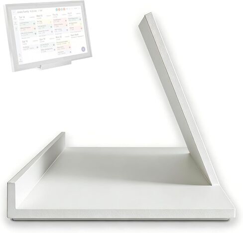لحامل تقويم Skylight، حامل تثبيت ثابت على سطح المكتب متوافق مع Skylight Calendar بحد أقصى 27 بوصة، قاعدة سطح مكتب قوية للتقويم الرقمي، بديل للتركيب على الحائط بدون أدوات (أبيض) in Kuwait