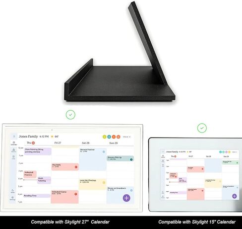 لحامل تقويم Skylight، حامل تثبيت ثابت على سطح المكتب متوافق مع Skylight Calendar بحد أقصى 27 بوصة، قاعدة سطح مكتب قوية للتقويم الرقمي، بديل للتركيب على الحائط بدون أدوات (أبيض) in Kuwait