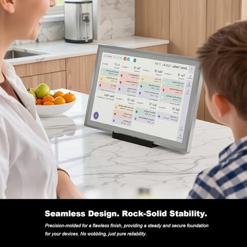 لحامل تقويم Skylight، حامل تثبيت ثابت على سطح المكتب متوافق مع Skylight Calendar بحد أقصى 27 بوصة، قاعدة سطح مكتب قوية للتقويم الرقمي، بديل للتركيب على الحائط بدون أدوات (أبيض) in Kuwait