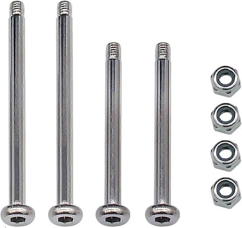 Hot Racing JTF1568 Hardened Chrome Plated Steel Hinge-Pin (4) Fits Traxxas Jato 4x4 JTF in Kuwait