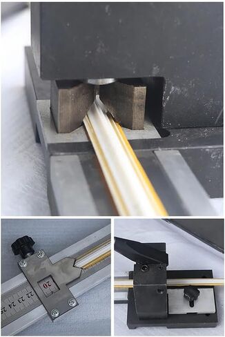 10-500MM Manual PVC Creasing Matrix Cutter, High Precision Resin Substrate PVC Creasing Cutting Tools with Ruler in Kuwait