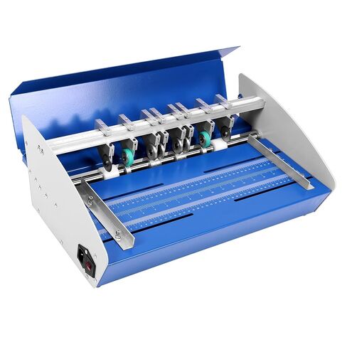 3-in-1 Electric Paper Folding Machine with Scale Ruler Perforation Cutter 460mm 110V for Photos Documents Menus Envelopes Note in Kuwait