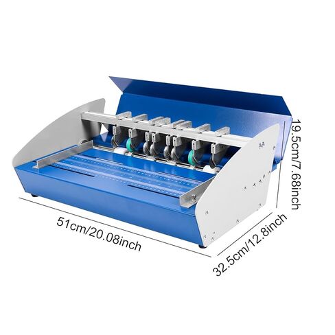 3-in-1 Electric Paper Folding Machine with Scale Ruler Perforation Cutter 460mm 110V for Photos Documents Menus Envelopes Note in Kuwait